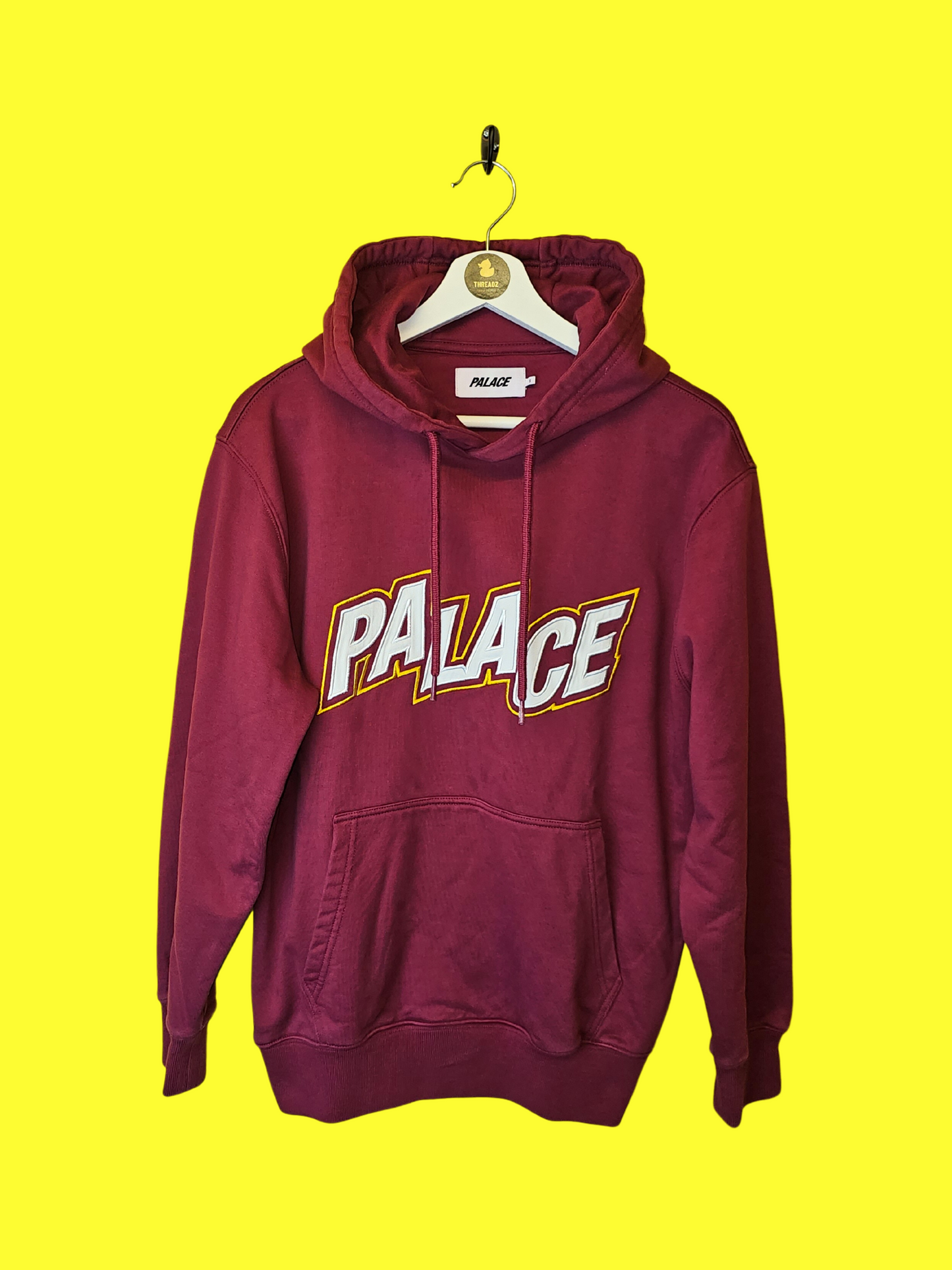 Palace Maroon Spellout Hoodie (S)